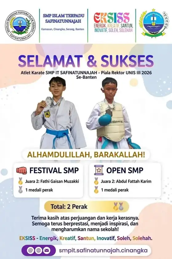 Poster ucapan selamat nomor festival dan open